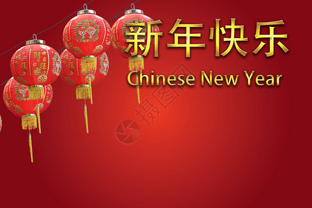 中华新年活动文化庆典假期灯笼设备红色庆祝物体亚裔背景图片