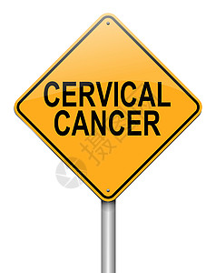 子宫颈癌标志概念女性细胞癌症宫颈插图颈椎病疾病背景图片