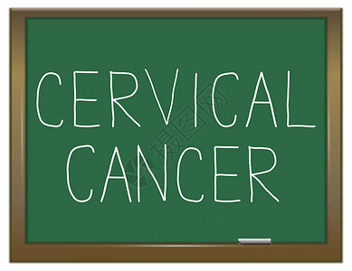 子宫颈癌概念粉笔插图绿色癌症女性宫颈颈椎病细胞疾病教育背景图片