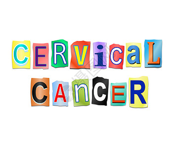 子宫颈癌概念癌症宫颈颈椎病字母疾病打印女性细胞插图背景图片