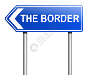 边境标志概念边界线边缘蓝色界限插图国家周长背景图片