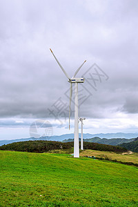 关岭韩国Eco绿色校园 牧场车站风车生产资源场地植物涡轮机力量技术涡轮背景