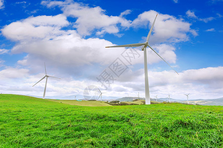 关岭韩国Eco绿色校园 牧场植物气候旋转环境力量场地创新风力活力涡轮背景