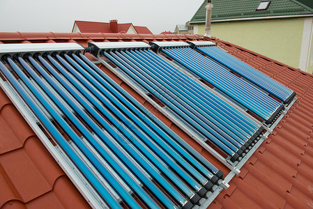 真空收集器太阳能热水系统细胞生态伏打真空房子发电机技术开关回收燃料背景