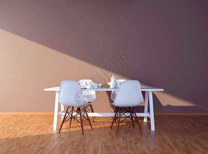 厨房的墙壁艺术背景模拟插图广告桌子小样地面嘲笑空白吊灯椅子房间背景图片