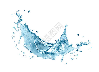 白水喷洒液体蓝色环境设计活力生态海浪元素气泡运动高清图片