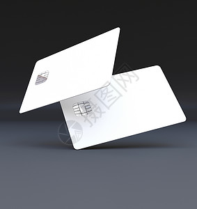 塑料信用卡模拟卡灰色空白芯片小样银行业渲染信用3d金融银行背景图片