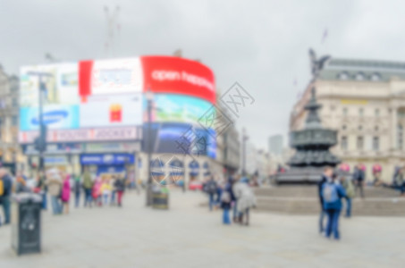 伦敦Piccadilly马戏团背景不集中地标雕塑马戏团目的地喷泉城市爱欲神话上帝王国背景图片