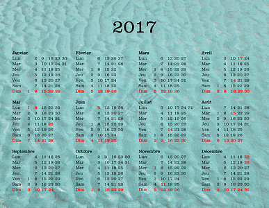 2017年日历     有海洋背景的法国背景图片