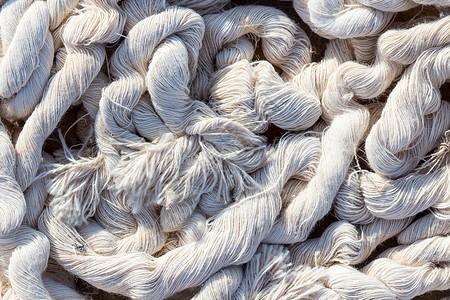 生命线概念羊毛线割绳船绳绳索纺织品背景材料特写棉绳渔笼背景图片