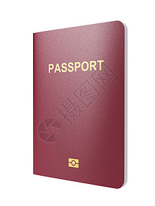 白色生物测量护照身份文档公民移民鉴别签证国际游客旅游国家芯片高清图片素材