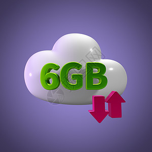 云数据下载标识3D 降云数据上传下载图解 6GB Capaci背景