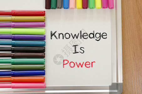 知识就是权力文字概念教练绘画思考粉笔教育课程职业成功创造力学校背景图片