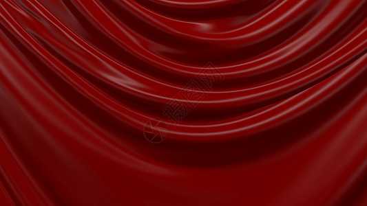 3D 插图抽象红色背景血块丝绸海浪装饰品技术抛光材料背景图片