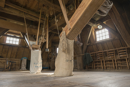 温特斯维季克的Bataaf内务厂玻璃面粉拼写窗户历史粮食管道建筑学木头铣削背景
