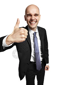 范妮布莱斯成功微笑喜悦快乐人士商务人类年轻人手指领带惊喜背景