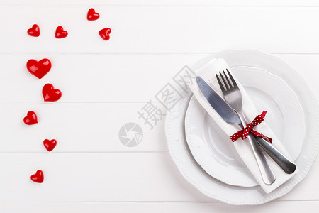 浪漫表格设置假期餐厅用餐餐巾宴会刀具环境厨房食物菜单派对高清图片素材