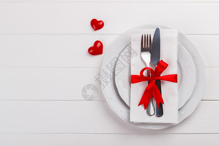 浪漫表格设置桌子银器食物边界纪念日装饰品餐巾庆典厨房接待刀具高清图片素材