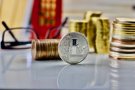 莱特币增值银莱特币实物币背景
