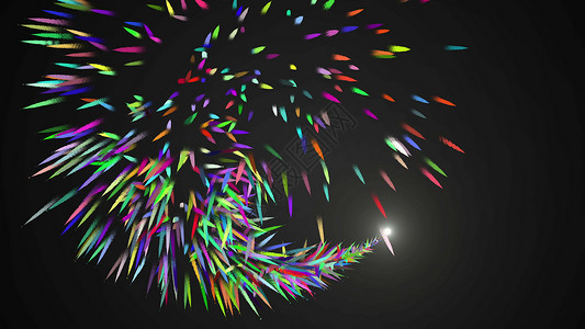 高清烟花素材跳舞的烟花粒子光条纹循环运动 4K 分辨率超高清活力紫色火花波纹震惊舞蹈电源技术蓝色闪电背景