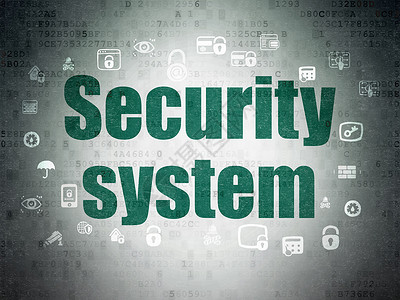 图标和网络系统数字数据纸背景上的安全概念安全系统技术保卫财产监护人代码密码草图别针犯罪攻击背景