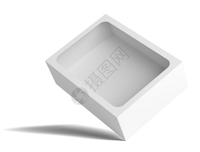 图陶器白色空包装纸箱标签灰阶纸板3d陶器盘子形状电脑店铺技术背景