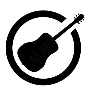 声响吉他黑墨信封线圈摇滚乐插图蓝调绘画标准乐器风俗邮票挡泥板背景图片