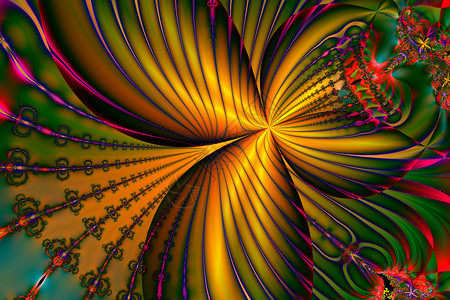 光束图像分形图像飞行的蝴蝶想像力光束光环万花筒图形曲线元素插图技术马赛克背景