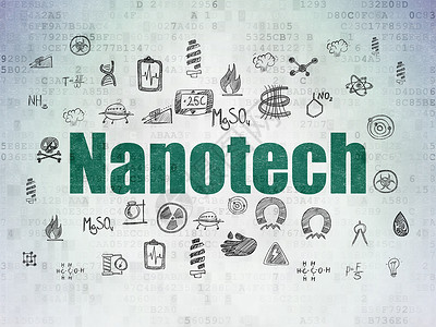 数字数据论文背景上的科学概念纳米技术创新物理实验测量草图勘探学习化学代码生物学背景图片
