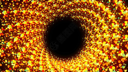 h5素材尺寸抽象粒子螺旋隧道 数码插画圆形活力风格节日技术能量烟花设计音乐旋转背景