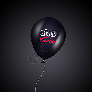 不止五折黑色星期五气球快乐价格零售插图商业期五折扣店铺横幅销售量背景