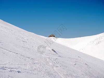 祖里塔爬坡道滑雪胜地高清图片