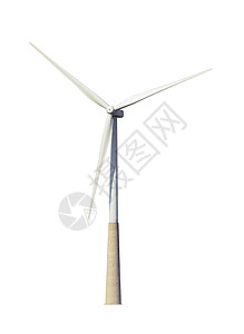 孤立风力发电机背景图片