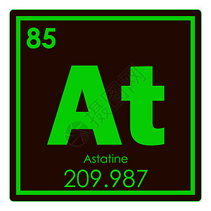 ASATine化学元素原子公式科学极客背景图片