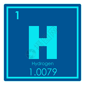 氢化学元件极客公式化学原子科学背景图片