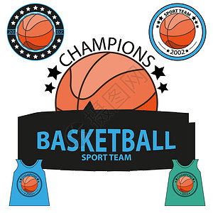 游戏标签篮球锦标赛的标志身份联盟娱乐团队街球白色插图推广竞赛运动背景