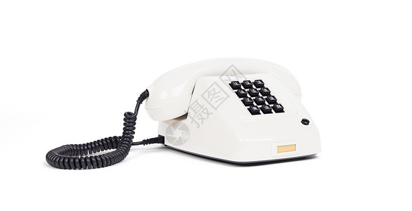 古代电话  白灰色商业白色绳索耳机电缆办公室帮助黑色手机称呼高清图片素材