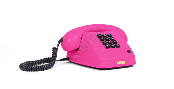 贵重电话粉笔商业手机桌子粉色耳机办公室帮助渲染服务台黑色复古的高清图片素材