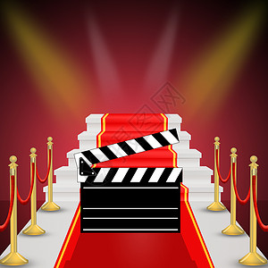 红地毯快乐娱乐电影演员插图报酬塑像颁奖背景图片