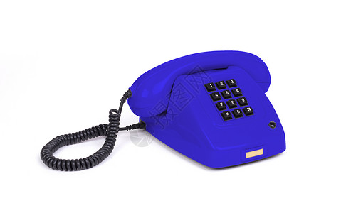 古代电话蓝色黑色商业按钮拨号办公室手机耳机绳索灰色帮助连接高清图片素材