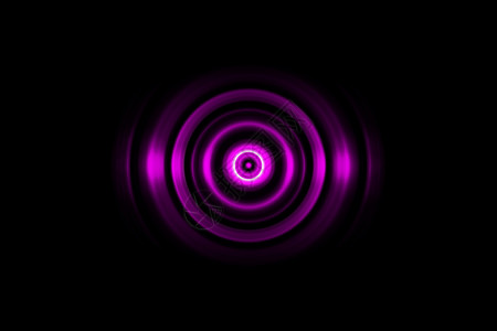 黑色紫色环 有声波震动 抽象的回旋带背景图片