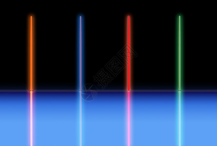 霓虹灯渐变边框有亮光的黑底黑背景电脑蓝色条纹黑色渐变红色霓虹灯绿色背景