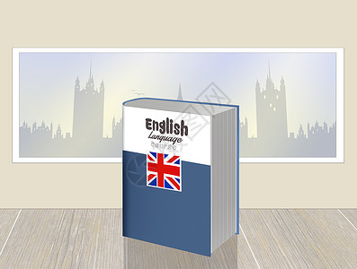 英语课程英语班笔记本教育插图班级学校外国文凭国际学习快乐背景图片