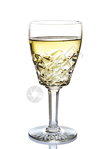 酒杯 水晶 白葡萄酒 白底高清图片