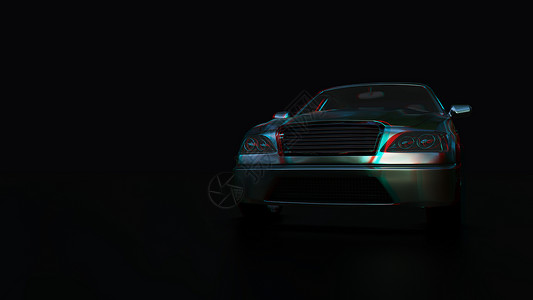 在黑暗的背景的现代轿车真实感发动机车辆效果运输浮雕运动技术驾驶跑车背景图片