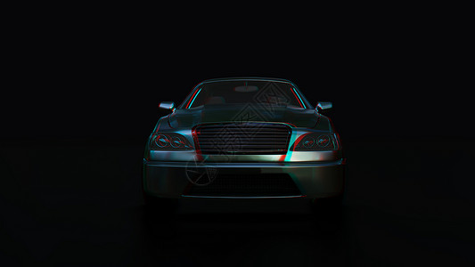 在黑暗的背景的现代轿车力量车辆反射速度驾驶浮雕技术效果发动机运动背景图片