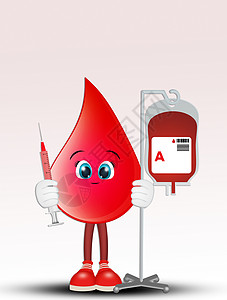 血滴血插图保健药品医院卡通片血型卫生红细胞背景图片