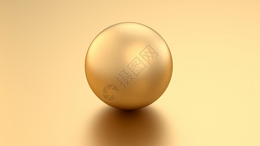 goldenGolden 3d 在金属背景和反射上形成球球 现代奢侈品设计元素用于横幅销售设计 圣诞插图球体几何学商业奢华魅力宝石珍珠俱乐部背景