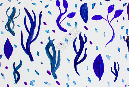 植物元素的水彩插图集白色背景上的蓝紫色紫丁香粉红色草植物叶子树枝绘画异国植物学分支机构花束艺术手绘情调森林花园背景图片