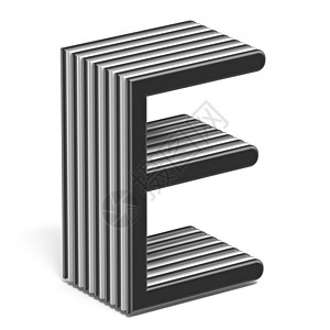 黑白分层字体 Letter E 3背景图片